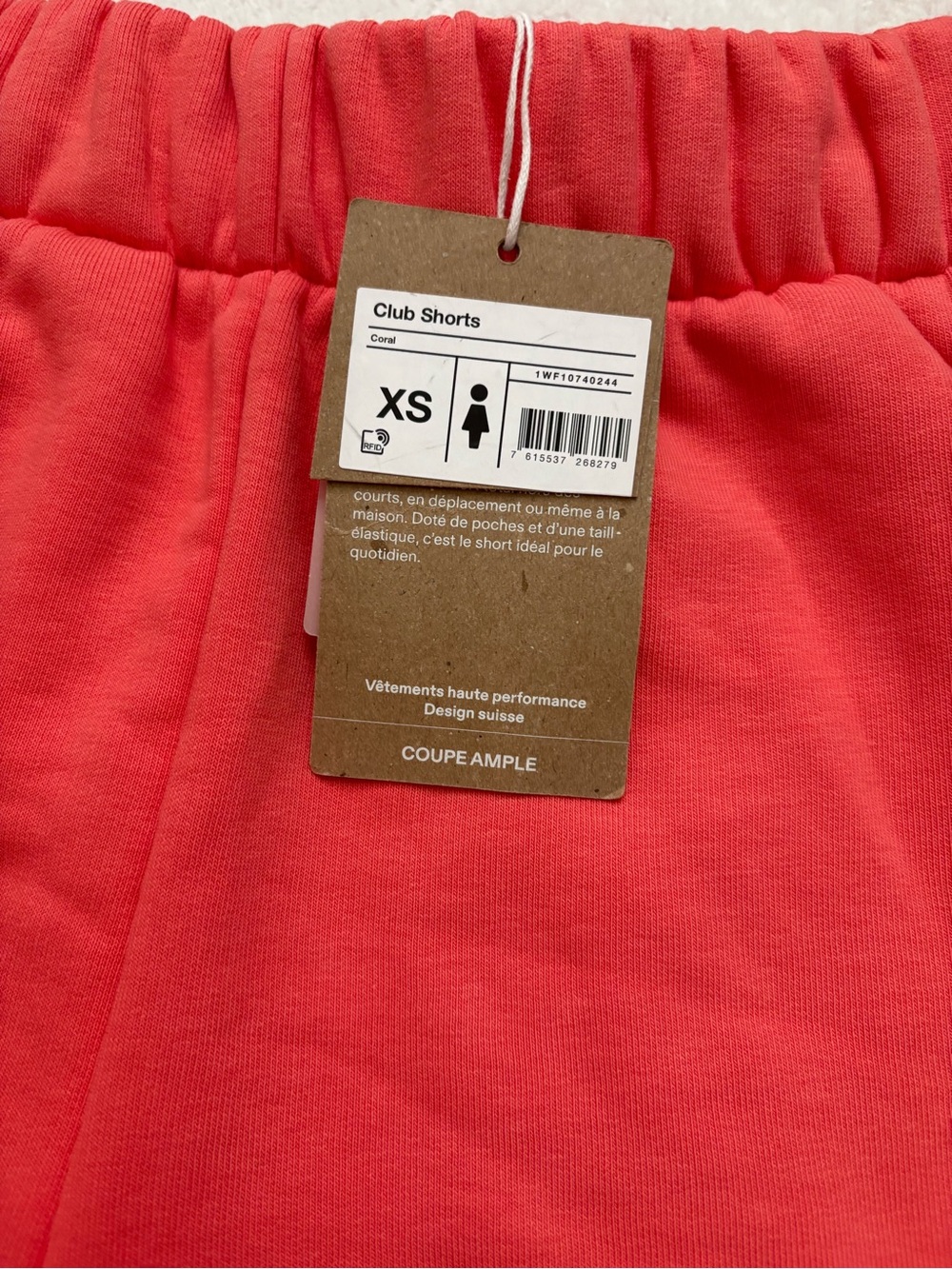 On Running Women’s Coral Red Athletic Shorts - Picture 3 of 3